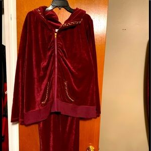 2 piece velour pant set